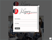 Tablet Screenshot of jlopezenterprises.com